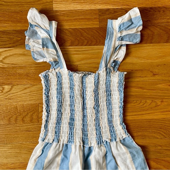 NWOT ASOS Ruffle Strap Striped Jumpsuit XS. MSRP $59 - Picture 3 of 11